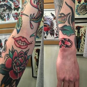 Mouth Tattoo by Tom Arnison #mouth #traditionalmouth #oldschoolcool #gapfiller #traditional #TomArnison