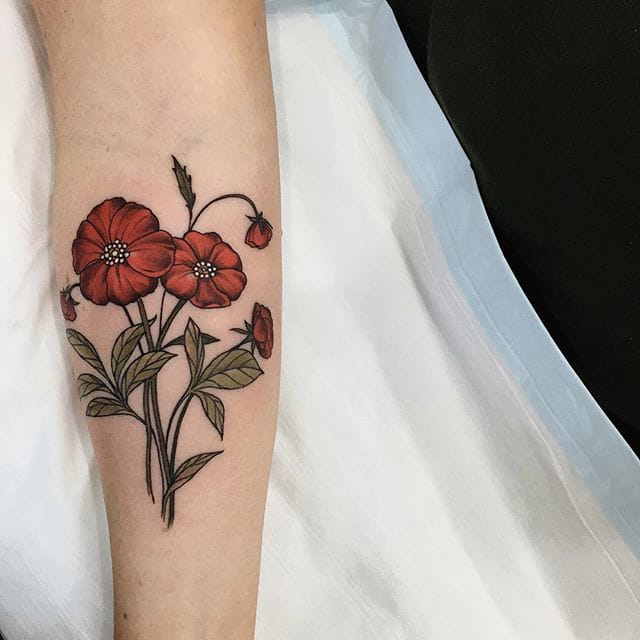 AntoniettaArnoneArts on Twitter antoniettaarnonearts poppy papavero  minimal design flower red little small tattoo tattoos smalltattoo  tattooidea flowers flow neotraditional neotrad artnoveau noveau ink  tattooart tattooartist 