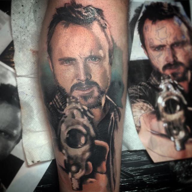 Jesse Pinkman from Breaking Bad tattoo by Paul Acker  No 36