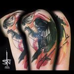 Tattoo by Sanni Tormen #graphic #starwars #abstract #watercolor #contemporary #SanniTormen