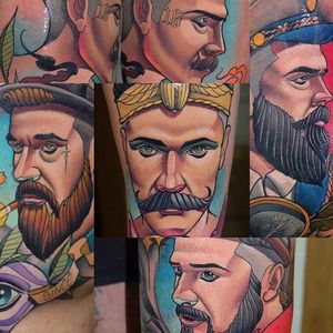Neo-Traditional Gentlemen Tattoos by Myrhwan Ogt#neotraditional #gentlemen #neotraditionalgentlemen #Myrhwan Ogt