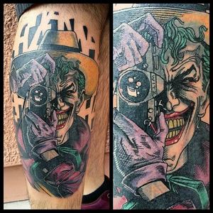 Killing Joke Tattoo by Steve Rieck #thekillingjoke #killingjoke #batman #batmanjoker #joker #dccomics #comicbook #SteveRieck