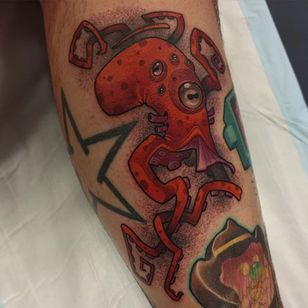Tatuaje de pulpo por Henri Middlemass #octopus #newschool #newschoolartist #fed #australianartist #HenriMiddlemess