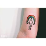 Rainbow tattoo by Seyoon Gim. #SeyoonGim #rainbow #lgbt #love #positivity