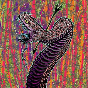 Cobra via instagram josehateslife #cobra #snake #serpent #colorful #popart #surreal #josehateslife