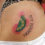 Lime Tattoo by Dee Soto #lime #limetattoo #citrus #citrustattoo #fruit #fruittattoo #DeeSoto
