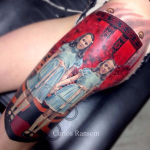Grady Twins Tattoo by Carlos Ransom #theshining #gradytwins #shingingtwins #twins #horror #horrorart #stephenking #CarlosRansom
