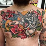 Tiger Tattoo by James Cumberland #tiger #whitetiger #neotraditional #neotraditionalartist #traditional #JamesCumberland