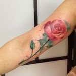 Watercolor rose tattoo #watercolor #flower #rose #roses #EmrahdeLausbub