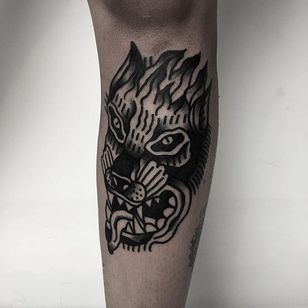Tatuaje de lobo por Roblake