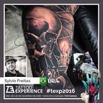 #SylvioFreitas #pretoecinza #blackandgrey #skull #caveira #vela #candle #TattooExperience2016 #TattooWeek #Convenções #brasil #texp2016