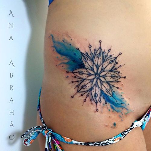 Ana Abrahão #AnaAbrahao #aquarela #warercolor #mandala #TatuadorasDoBrasil #tatuadorasbrasileiras #DiaInternacionalDaMulher