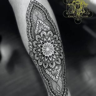 Mandala pattern tattoo by Kirk Nilson #KirkNilson #KirkEdwardNilsonII #mandala #pattern #geometry #dotwork
