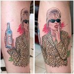 Patsy from Absolutely Fabulous by David Corden #DavidCorden #color #realism #absolutelyfabulous #joannalumley #patsy #tattoooftheday