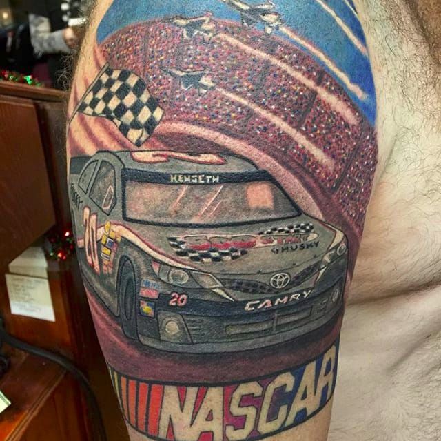Crossing The Finish Line With NASCAR Tattoos • Tattoodo