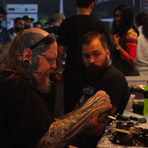 Paul Booth at Heatworks Tattoo Festival, New Delhi, India #tattooconvention #heatworkstattoofestival #tattoofestival #PaulBooth