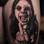 Ozzy Osbourne Tattoo by Paul Tougas @PaulTougas #PaulTougas #PaulTougasTattoo #Black #Blacktattoo #Canada #OzzyOsbourne #TheOsbournes