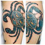 Heikegani Tattoo by Enku Shoji #heikegani #heikeganitattoo #japanesecrab #japanesecrabtattoo #japanese #crab #EnkuShoji