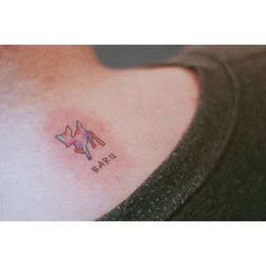 Bambi tattoo by Seoeon. #bambi #disney #waltdisney #deer #fawn #microtattoo #Seoeon