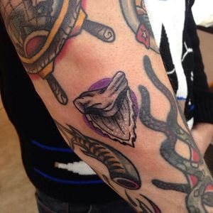 Shark Tooth Tattoo by Natalie Morguette #sharktooth #shark #filler #gapfiller #NatalieMorguette