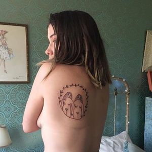 Custom tattoo design via @plebgirl on Instagram. #FrancesCannon #SelfLoveClub #linework #blackwork #drawing #sketch #outline #woman #womantattoo #bodypositive #bodypositivity