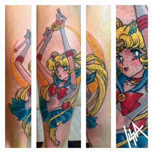 Tatuaje de Sailor Moon por Issa #Issa #anime #japanese #manga #japan #SailorMoon