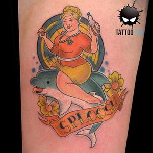 Pam Poovey Tattoo by Tattoo Tom #Archer #ArcherTattoos #cartoon #popculture #TattooTom