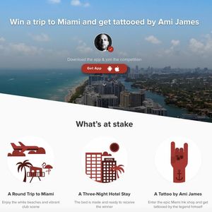 Win a trip to Miami and get tattooed by Ami James! @amijames #amijames #tattoodo #competition #miami #miamiink