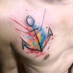 Kelvin Gabriel #KelvinGabriel #brazilianartist #tatuadoresdobrasil #brasil #brazil #watercolor #aquarela #anchor #ancora #sketch