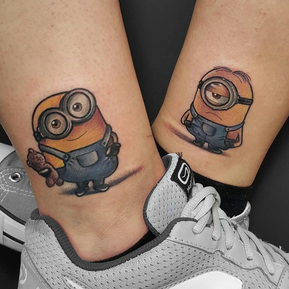 Minion Tattoo | Minion tattoo, Beer tattoos, Leg tattoos