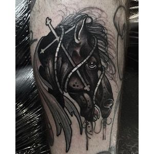 Blackwork Tattoo by Neil Dransfield #blackwork #blackink #contemporary #NeilDransfield