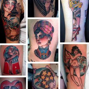 A selection of Inoue's striking traditional tattoo work. From  www.marinainoue.com/