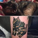 Grumpy Cat Tattoo by Jiran @Jiran_Tattoo #JiranTattoo #Pet #PetTattoo #Neotraditional #Seoul #Korea
