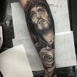 Jesus Tattoo by Andy Blanco #jesus #jesustattoo #blackandgrey #blackandgreytattoo #blackandgreytattoos #realism #realismtattoo #AndyBlanco