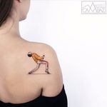 We are the Champions by Ahmet Cambaz #AhmetCambez #color #newtraditional #FreddyMercury #Queen #musictattoo #rockstar #singer #small #minimal #music #tattoooftheday