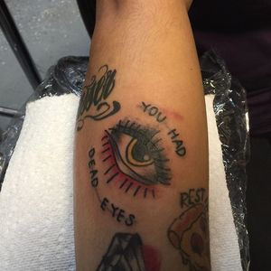 Traditional Eye Tattoo by Suzie Rose #Eye #allseeingeye #traditional #oldschool #SuzieRose
