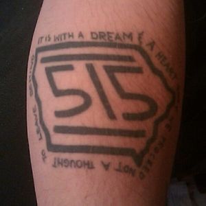 Cannot believe I don't know who this person with a Hot Cross/Iowa tattoo mashup is #hotcross #screamo #skramz #iowa #515
