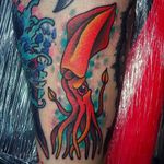 Squid Filler Tattoo by Joe Fletcher @Wagabalooza #Wagabalooza #JoeFletcher #JoeFletcherTattoo #Neotraditional #Neotraditionaltattoo #HellcatsTattooParlour #UK #Squid