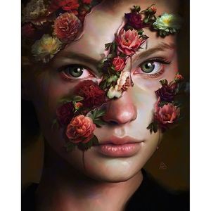 Untitled via instagram aykutmaykut #roses #flowers #woman #art #artist #surrealism #fineart #artshare #aykutaydogdu