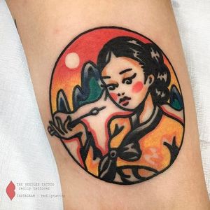 Constellation tattoo by Redlip Tattooer. #RedlipTattooer #Redlip #traditional #bold #southkorean