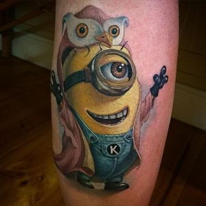 Minion from Despicable Me. By Tater Tatts. #realism #TaterTatts #colorrealism #minion #DespicableMe