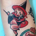 Magician Kewpie tattoo by Stacey Martin. #StaceyMartin #magician #kewpie #cute #doll #baby #adorable