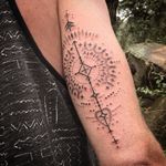 Dainty tattoo by Kris Davidson #KrisDavidson #dotwork #sacred