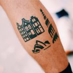 Blackwork city landmark tattoos #city #landmark #citylandmark #copenhagen #amsterdam #sydney #blackwork #tower #operahouse #house #building #architecture #streetstyle #TattooStreetStyle