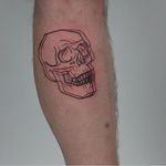 Overlay skull tattoo by Nick Avgeris. #NickAvgeris #alternative #contemporary #overlay #skull