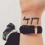 "Keep Going" #quote #quotetattoo #inspiration #motivation #scripttattoo #writing