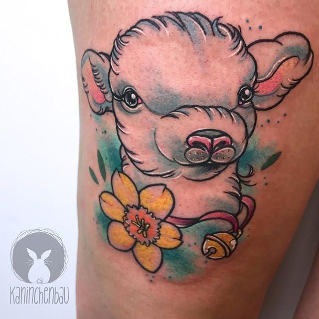 My new cute sacrificial lamb boy done by Fionna Fanning  Art in Motion  Medina OH  rtattoo