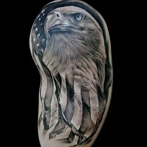 It doesn't get any more American than this tattoo by Fabio Bontinelle, (Via IG - fabiobontinelle)
