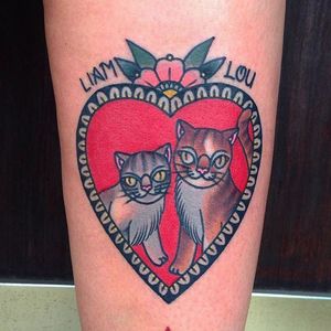 Best Friends <3 by @iris_lys #IrisLys #cat #heart #cattoo #cattooer