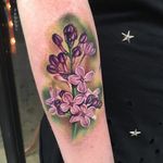 Lilacs by Megan Massacre #MeganMassacre #color #flower #floral #lilac #tattoooftheday